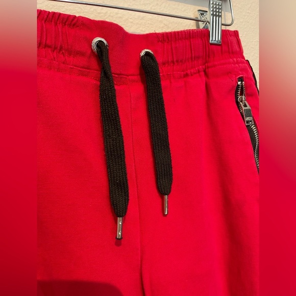Switch Remarkable Red Mens Joggers Streetwear Skater Logo Zip Billionaire Club M - Picture 5 of 15